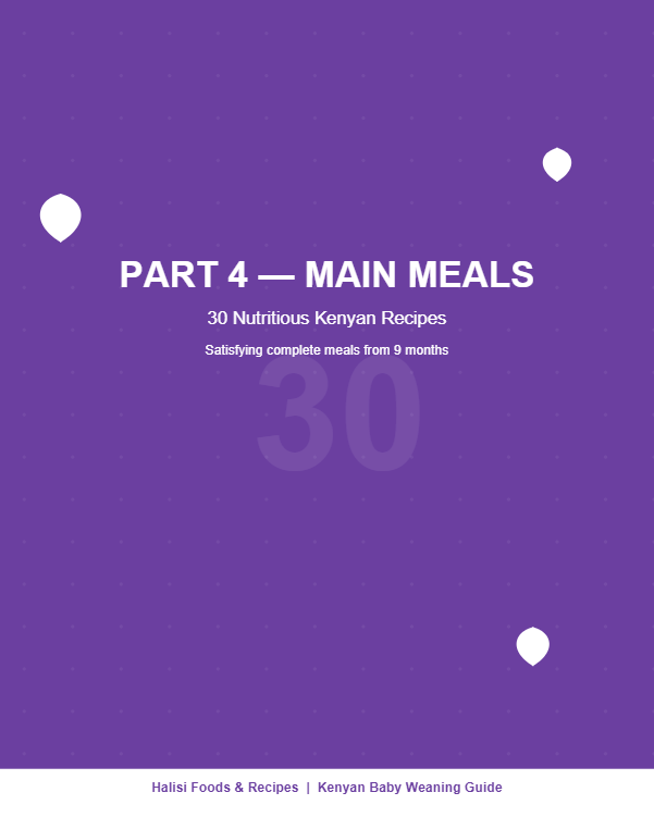 200 Kenyan Baby Weaning Recipes