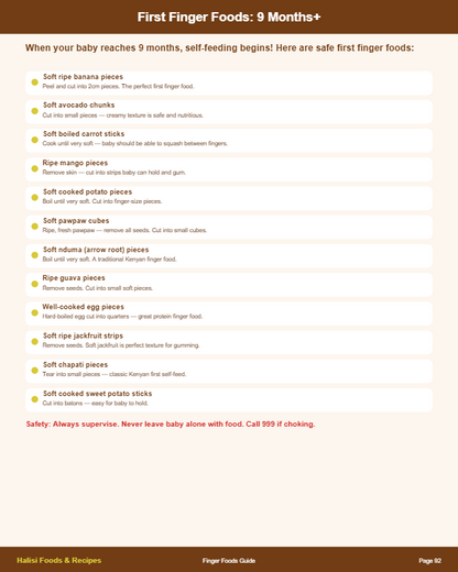 200 Kenyan Baby Weaning Recipes